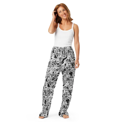 Obsidian Lace on a Women's Pajama Pants