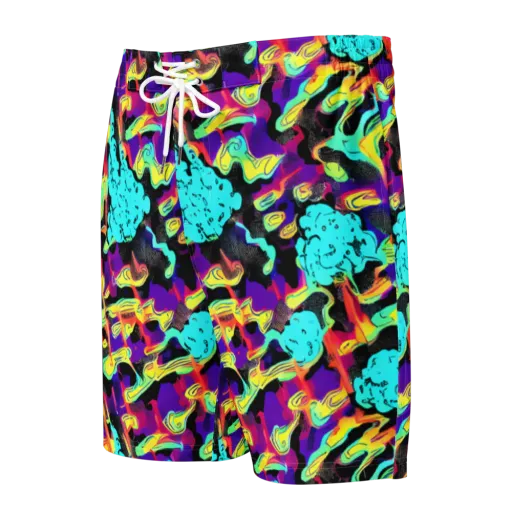 Liquid Firefly on a Men's Board Shorts
