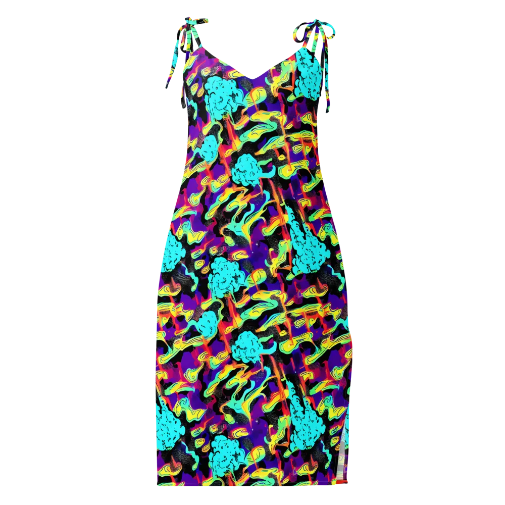 Liquid Firefly on Slip Dress — Front