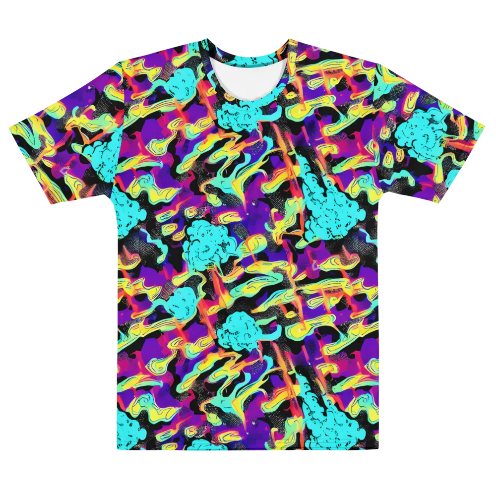 Liquid Firefly on Men's Cotton Crew Neck T-Shirt — Front