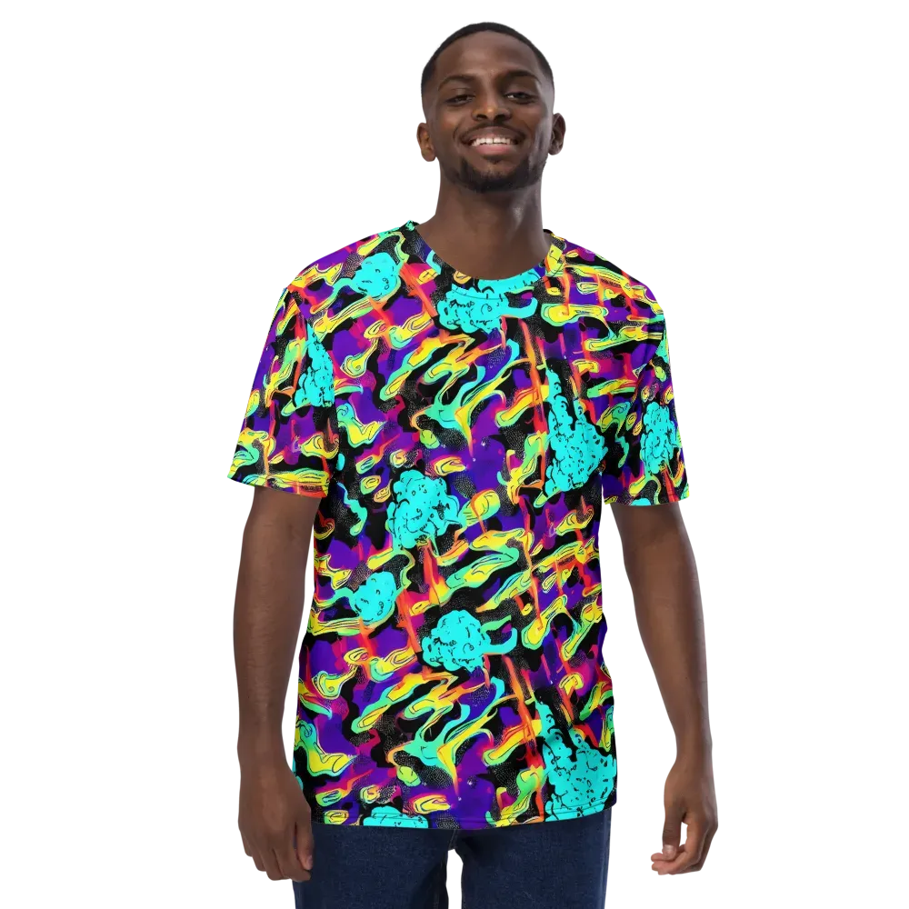 Liquid Firefly on Men's Crew Neck T-Shirt — Front
