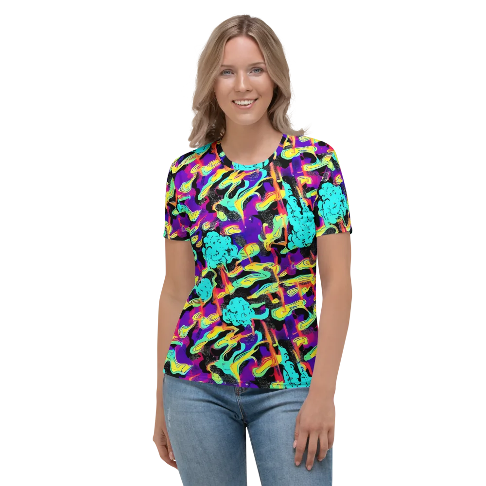 Liquid Firefly on Women's Crew Neck T-Shirt — Front