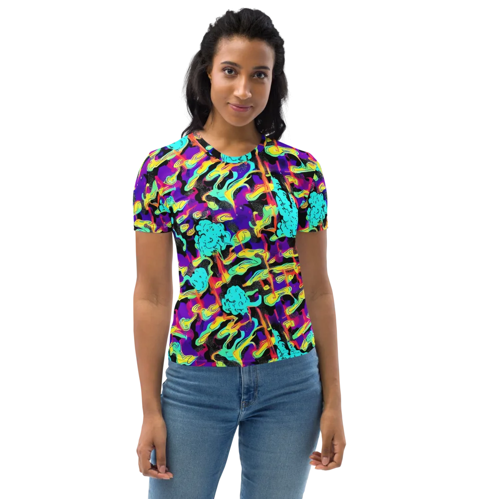 Liquid Firefly on Women's Crew Neck T-Shirt — Front