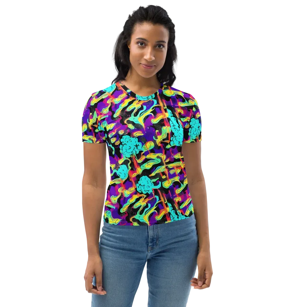 Liquid Firefly on Women's Crew Neck T-Shirt — Front