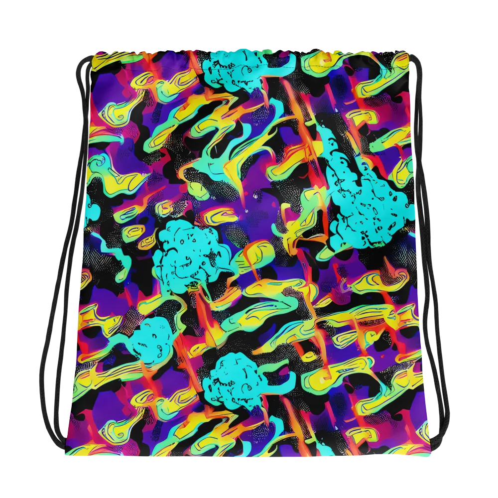 Liquid Firefly on Drawstring Bag — Photo