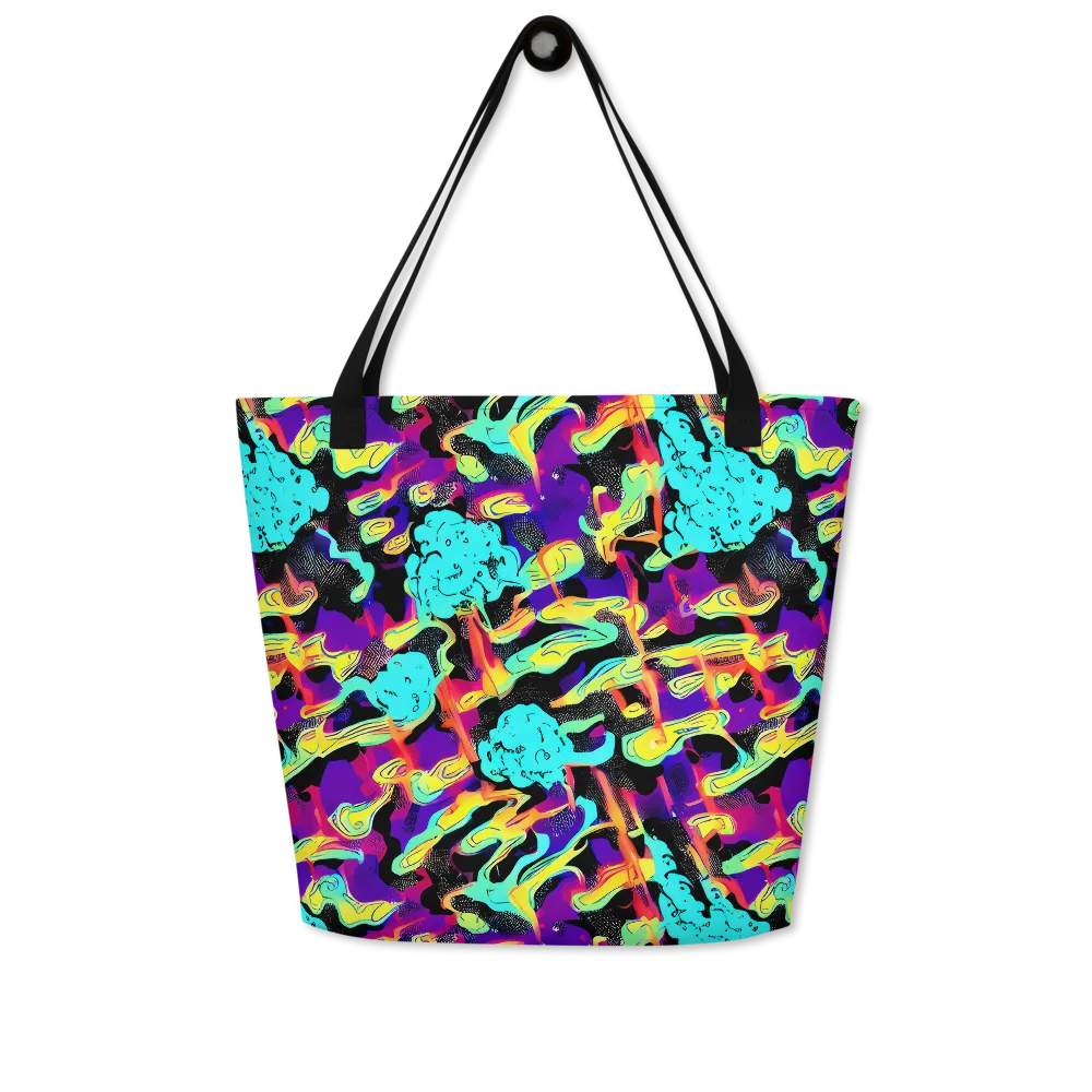 Liquid Firefly on Large Tote Bag W/ Pocket — Front