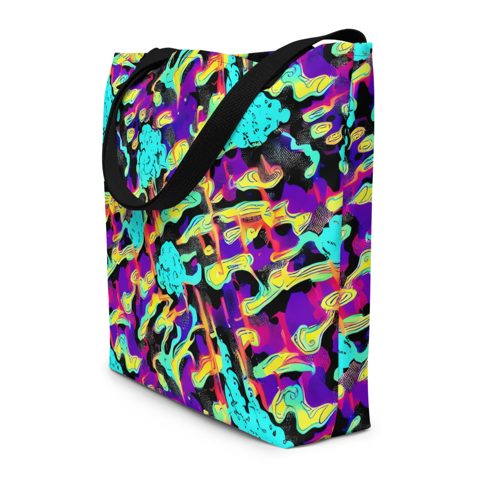 Liquid Firefly on Large Tote Bag W/ Pocket — Front