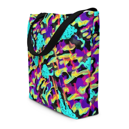 Liquid Firefly on a Large Tote Bag W/ Pocket