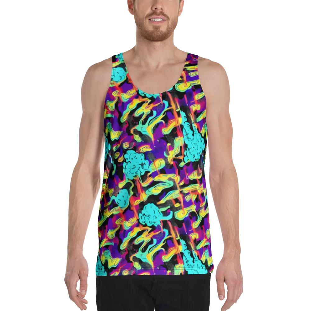 Liquid Firefly on Men's Tank Top — Front