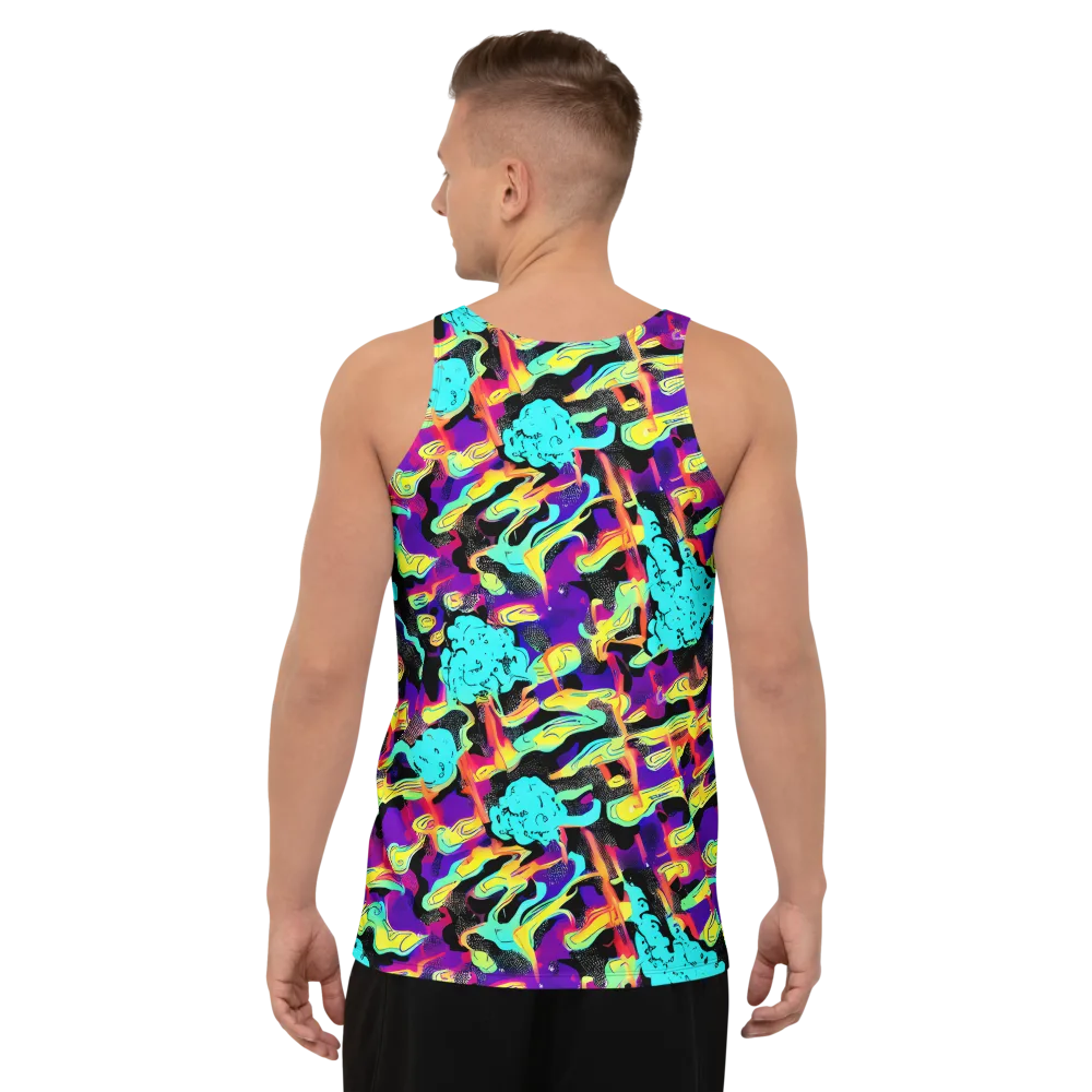 Liquid Firefly on Men's Tank Top — Back