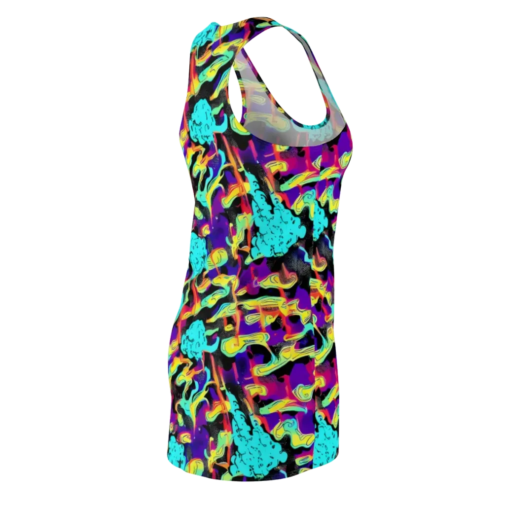 Liquid Firefly on Racerback Dress — Back Side