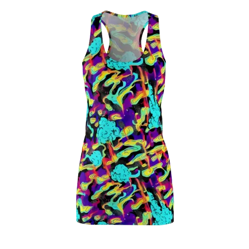 Liquid Firefly on a Racerback Dress