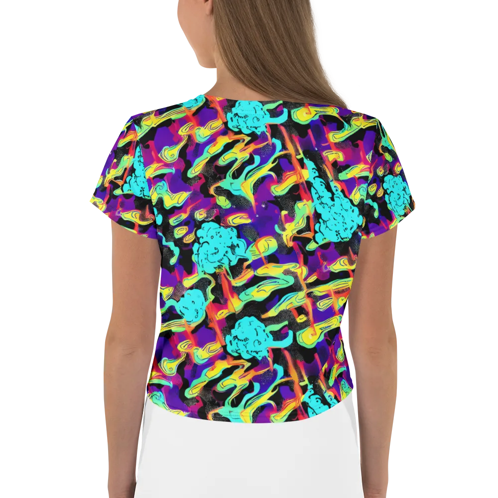 Liquid Firefly on Crop Tee — Back