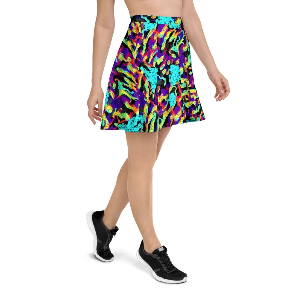 Liquid Firefly on Skater Skirt — Right