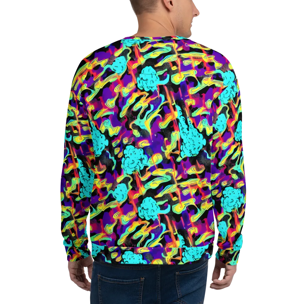 Liquid Firefly on Sweatshirt — Back