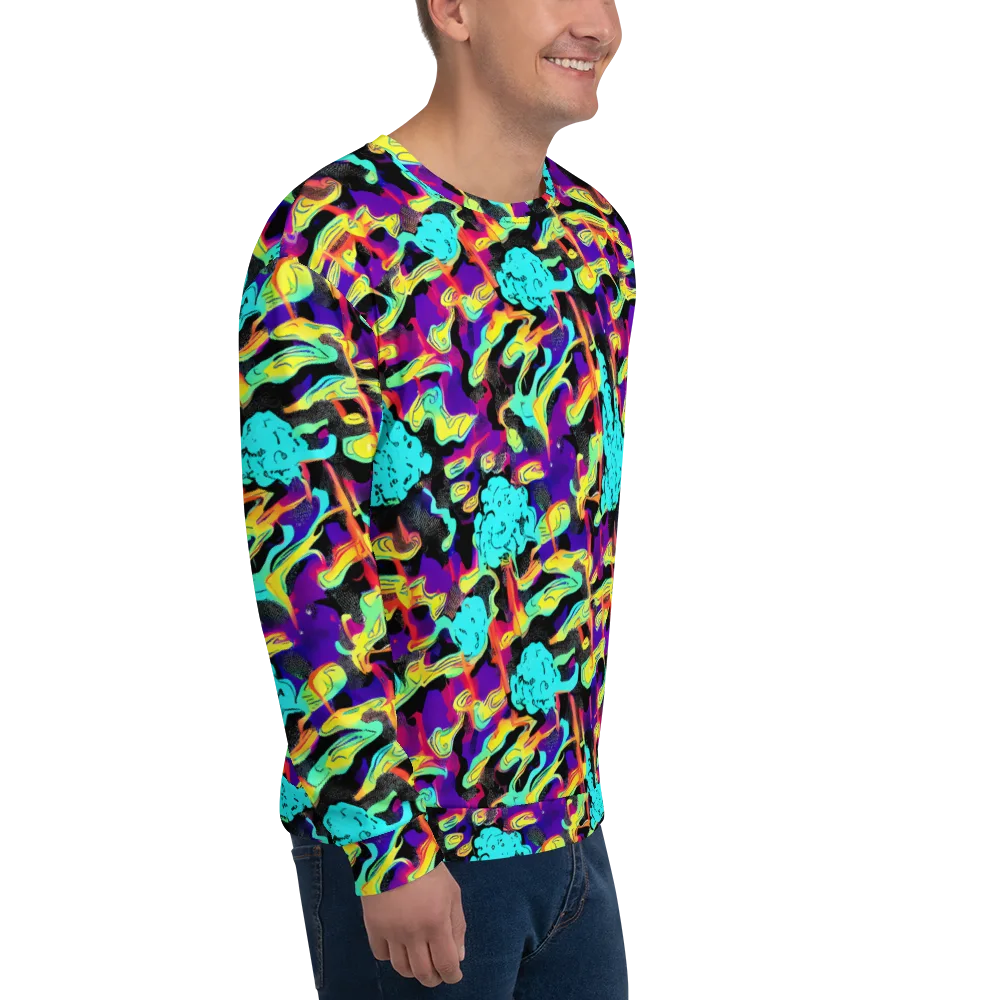 Liquid Firefly on Sweatshirt — Right Front