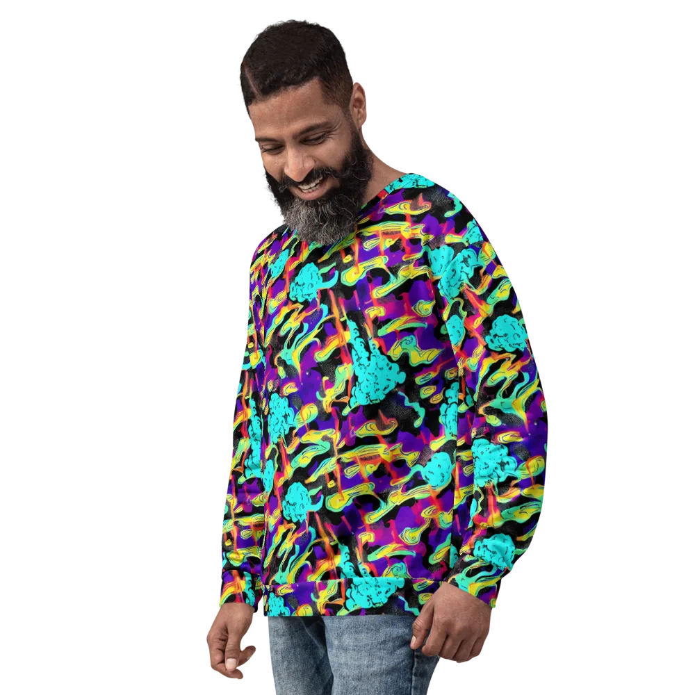 Liquid Firefly on Sweatshirt — Left Front