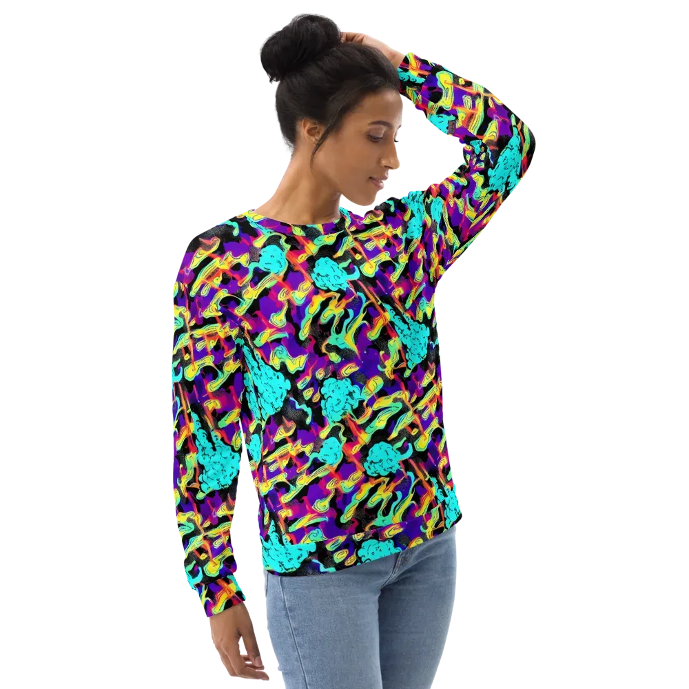 Liquid Firefly on Sweatshirt — Right Front