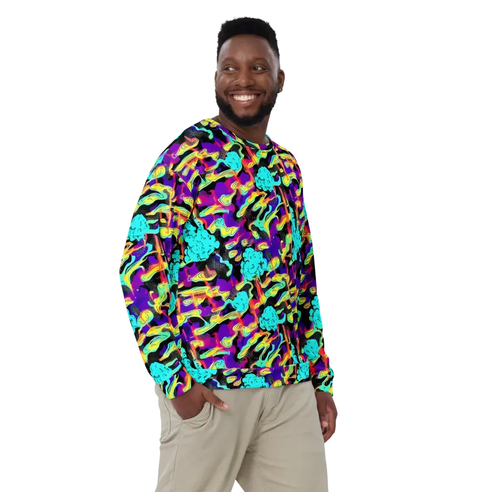 Liquid Firefly on Sweatshirt — Front