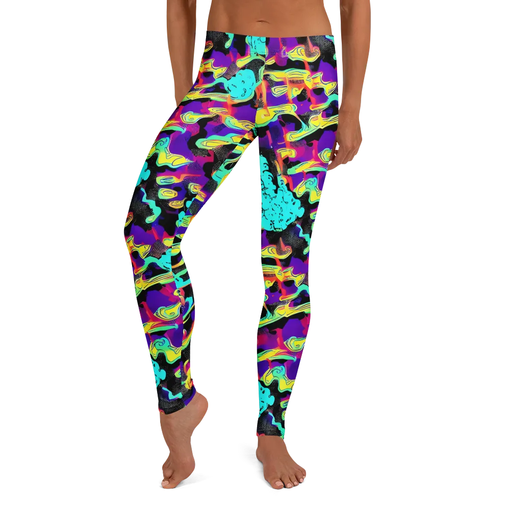 Liquid Firefly on Leggings — Front