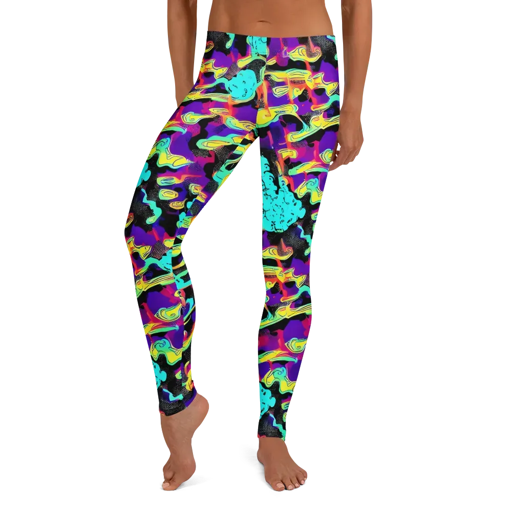 Liquid Firefly on Leggings — Front