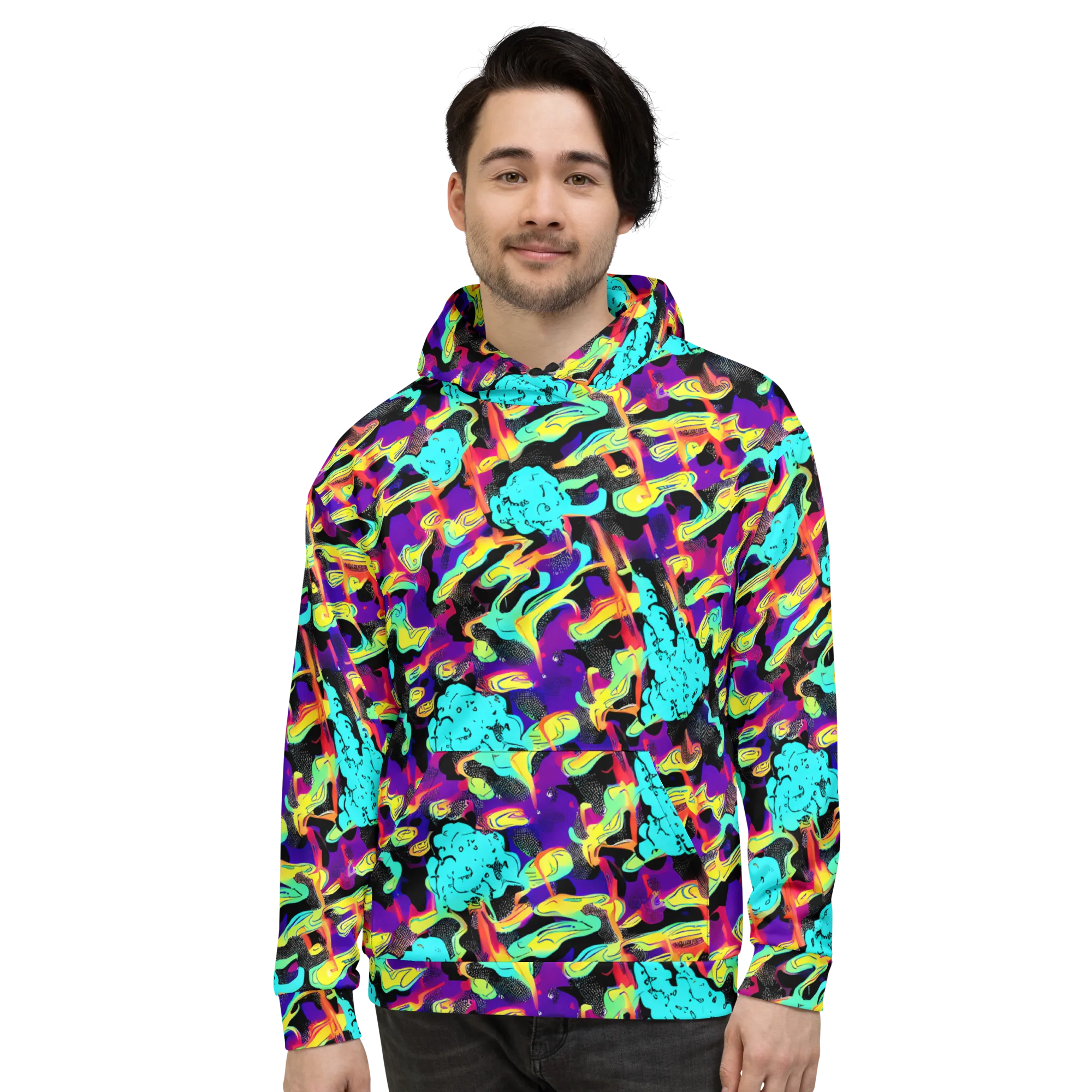 Liquid Firefly on Hoodie — Front