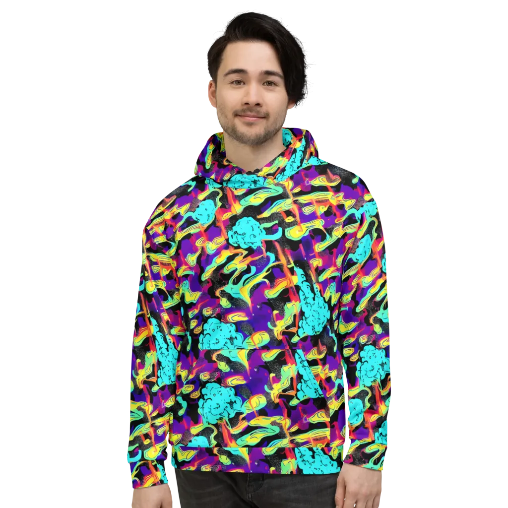 Liquid Firefly on Hoodie — Front
