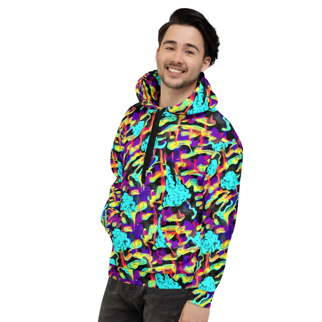 Liquid Firefly on Hoodie — Left