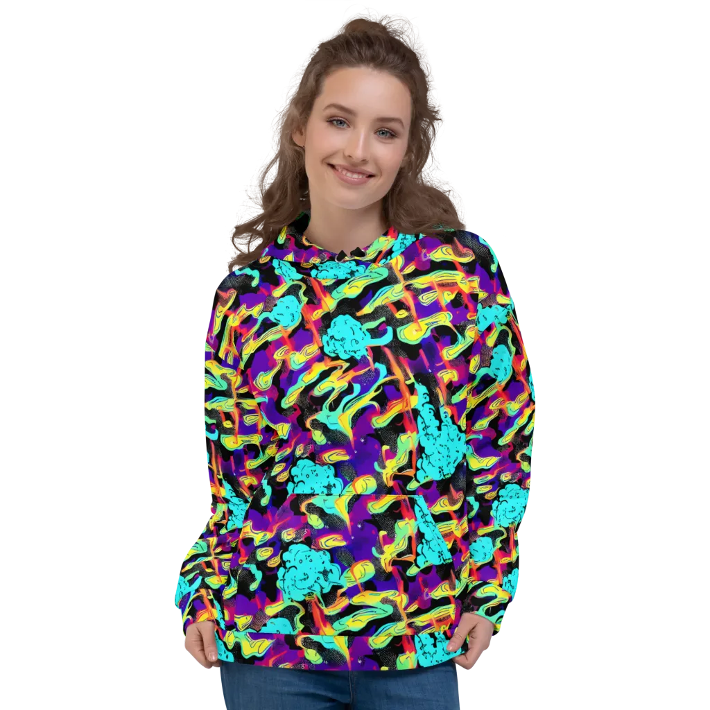 Liquid Firefly on Hoodie — Front