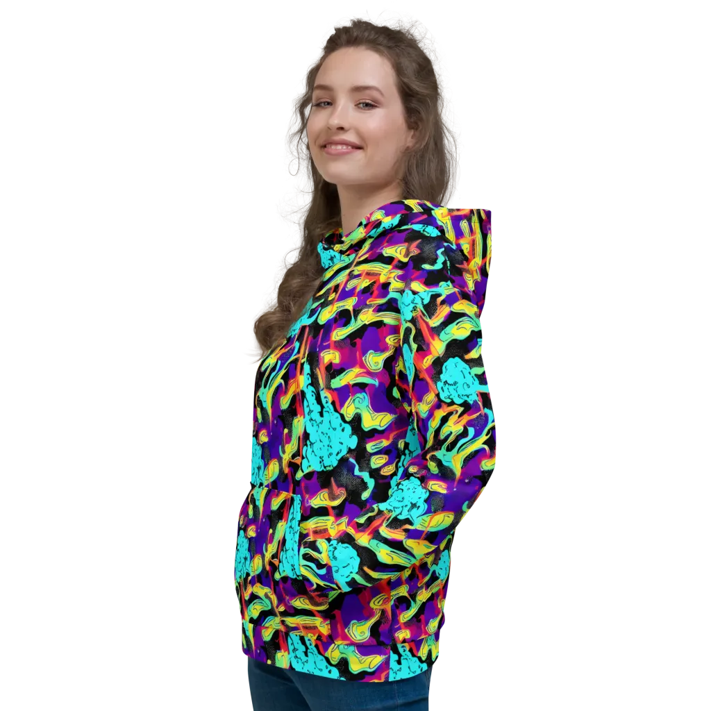 Liquid Firefly on Hoodie — Left
