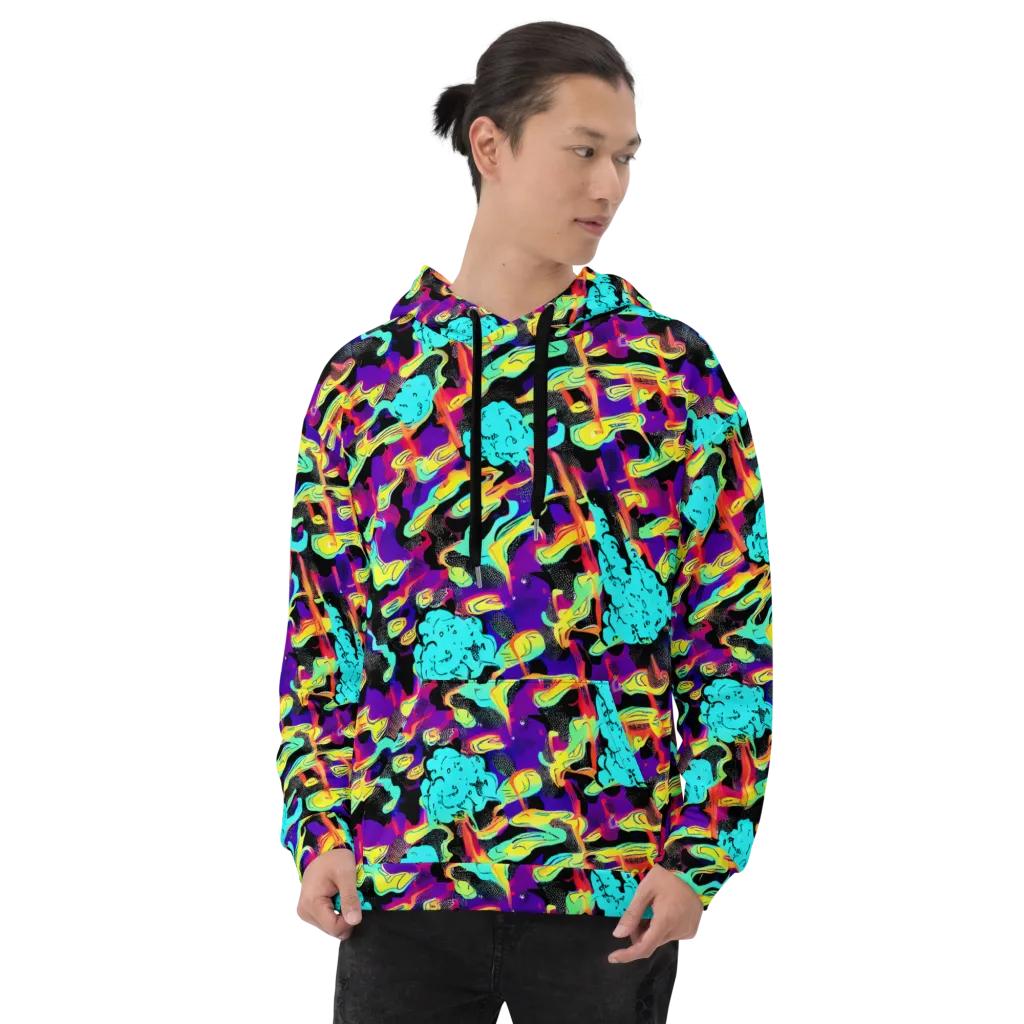 Liquid Firefly on Hoodie — Front