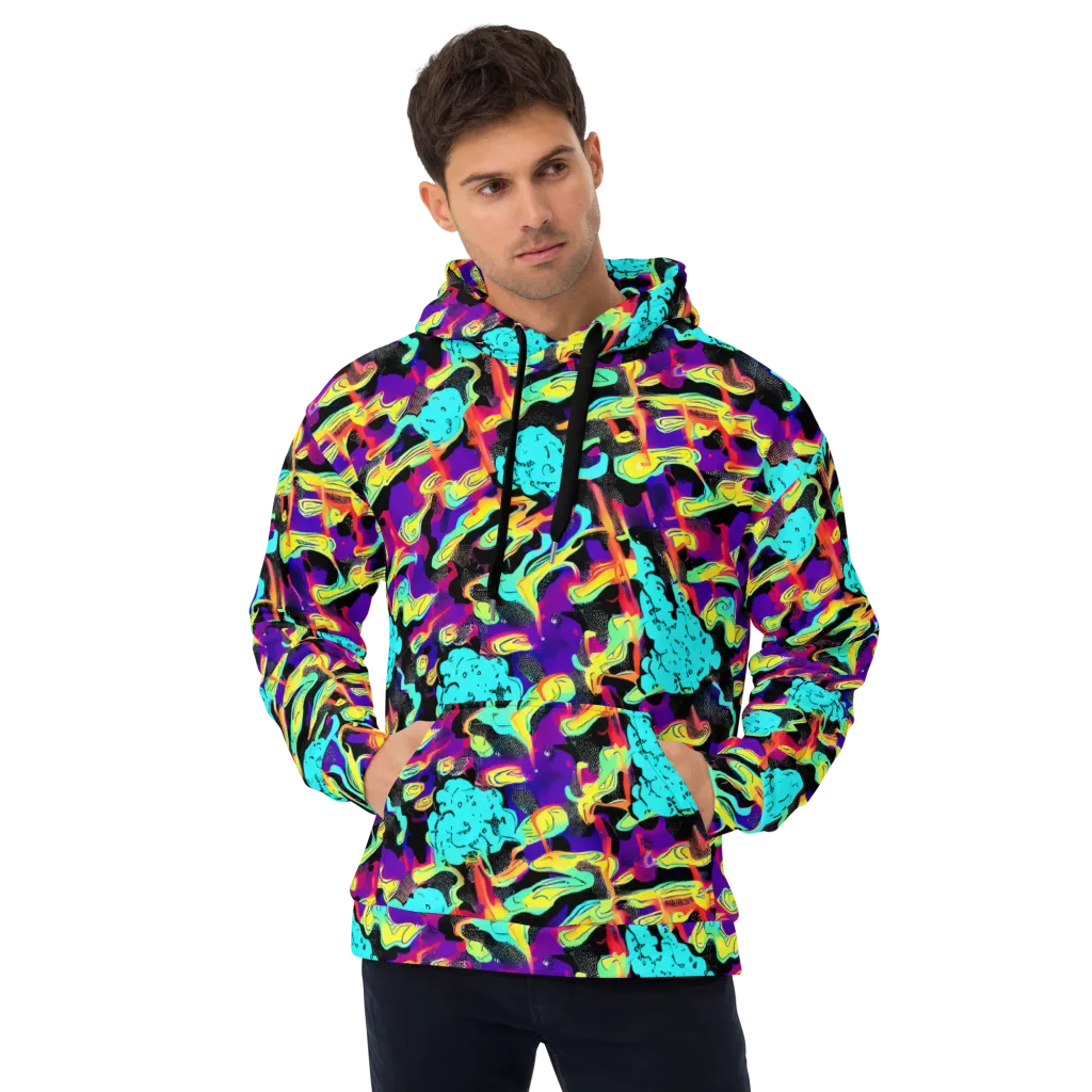 Liquid Firefly on Hoodie — Front