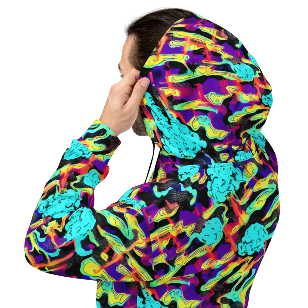 Liquid Firefly on Hoodie — Back