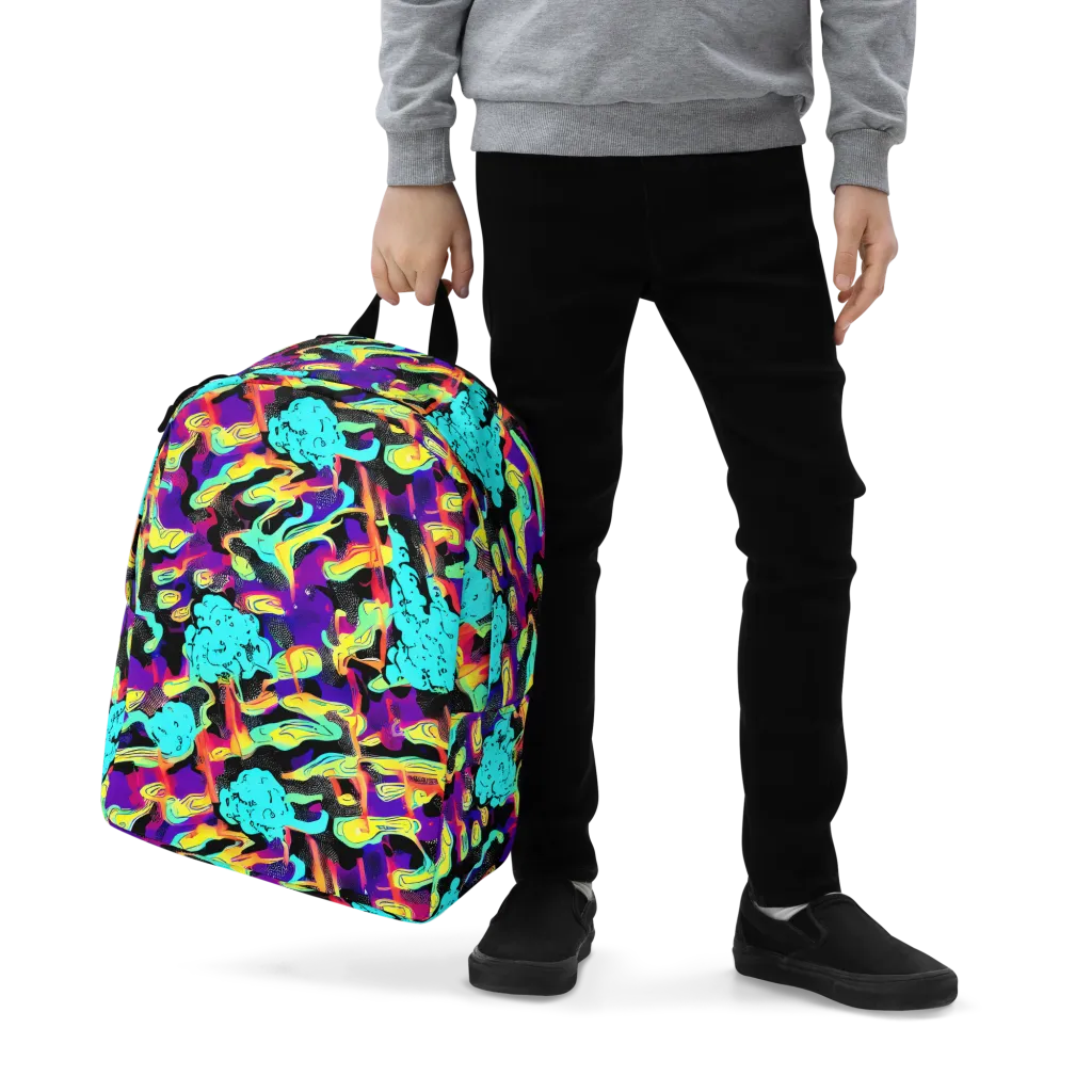 Liquid Firefly on Minimalist Backpack — Zoomed-in