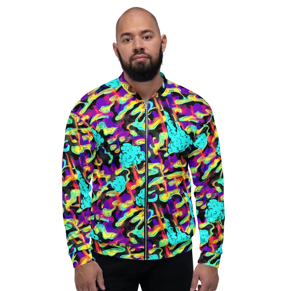 Liquid Firefly on Bomber Jacket — Front