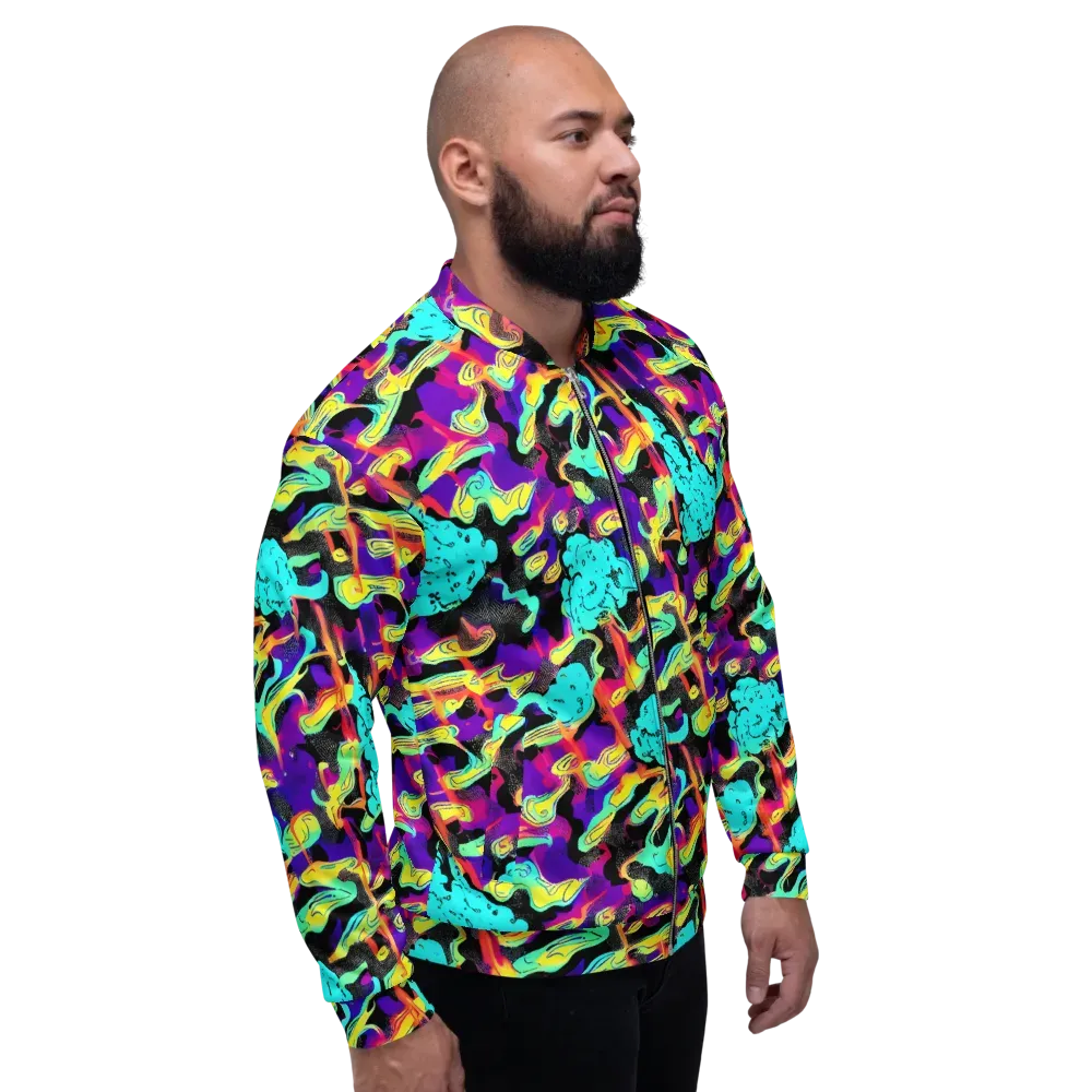 Liquid Firefly on Bomber Jacket — Right
