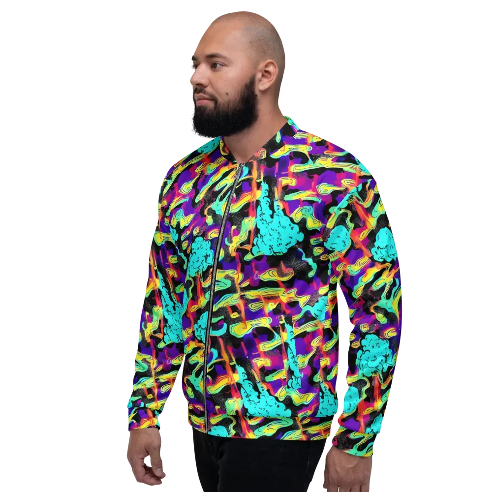 Liquid Firefly on Bomber Jacket — Left