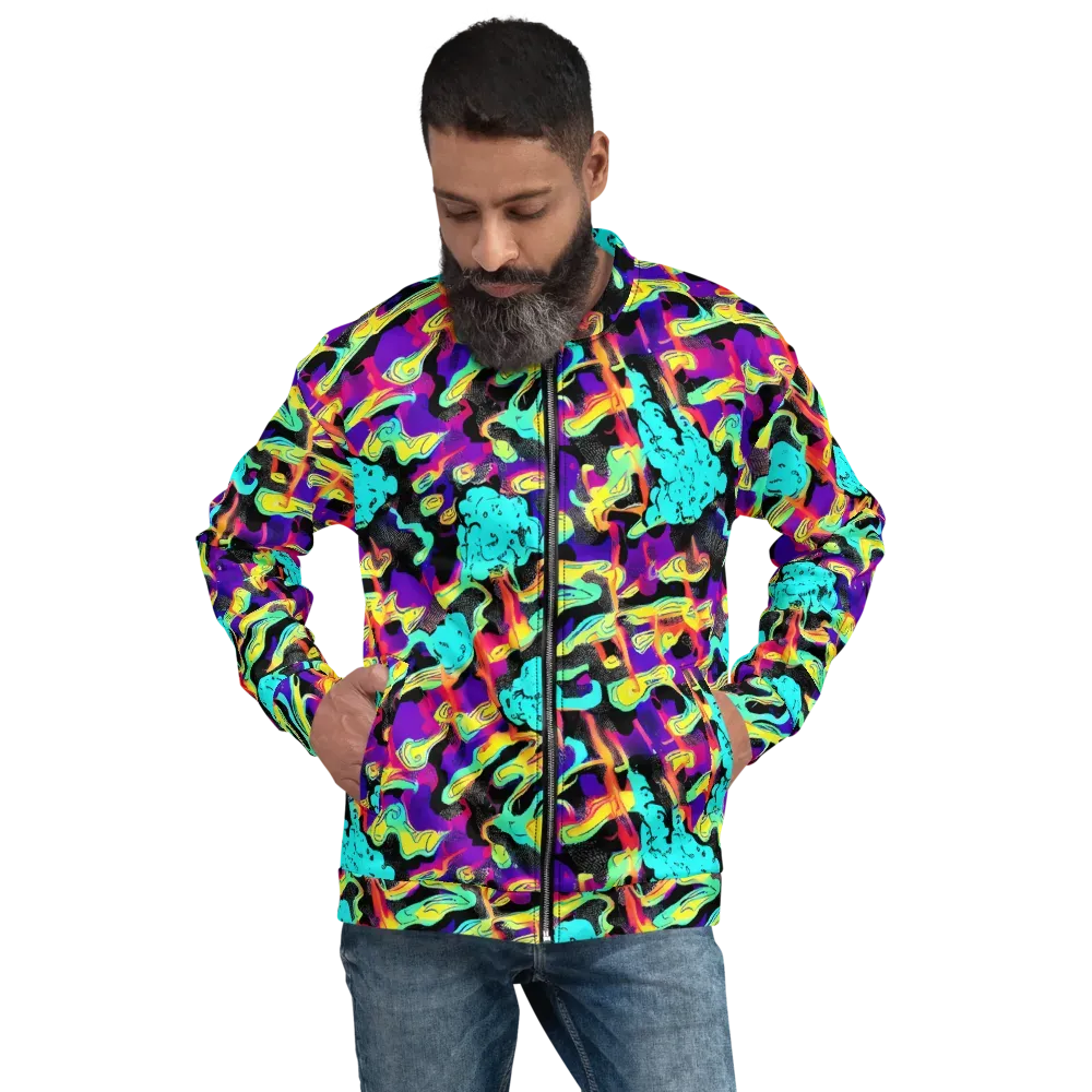 Liquid Firefly on Bomber Jacket — Front