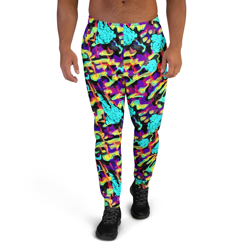 Liquid Firefly on Men's Joggers — Front