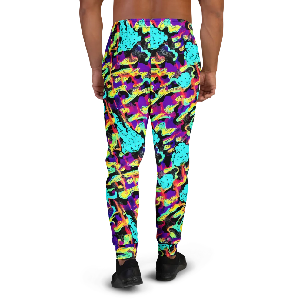 Liquid Firefly on Men's Joggers — Back