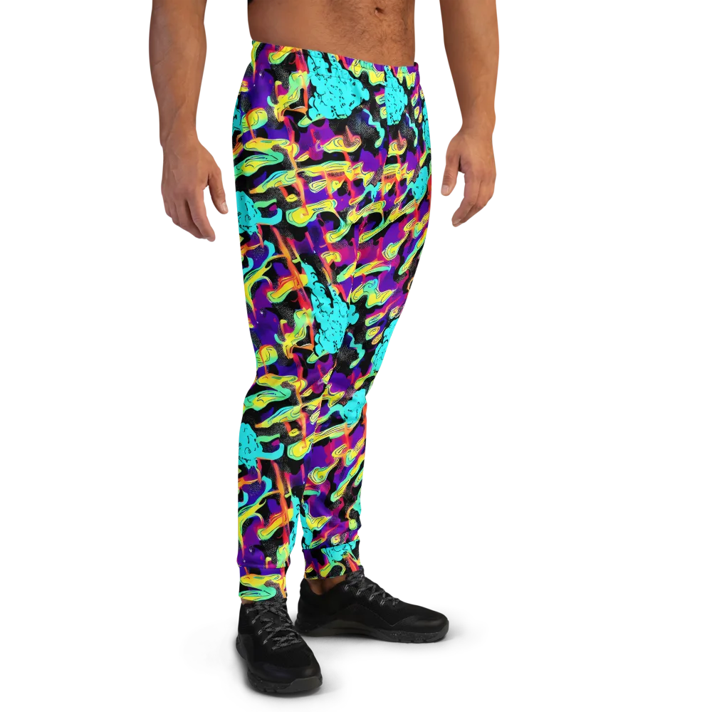 Liquid Firefly on Men's Joggers — Right