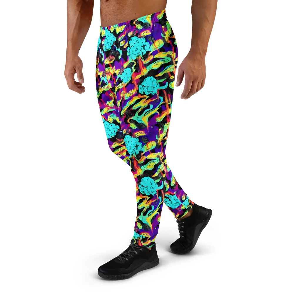 Liquid Firefly on Men's Joggers — Left