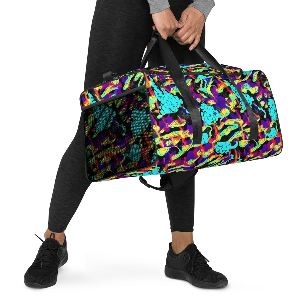 Liquid Firefly on Duffle Bag — Right Front