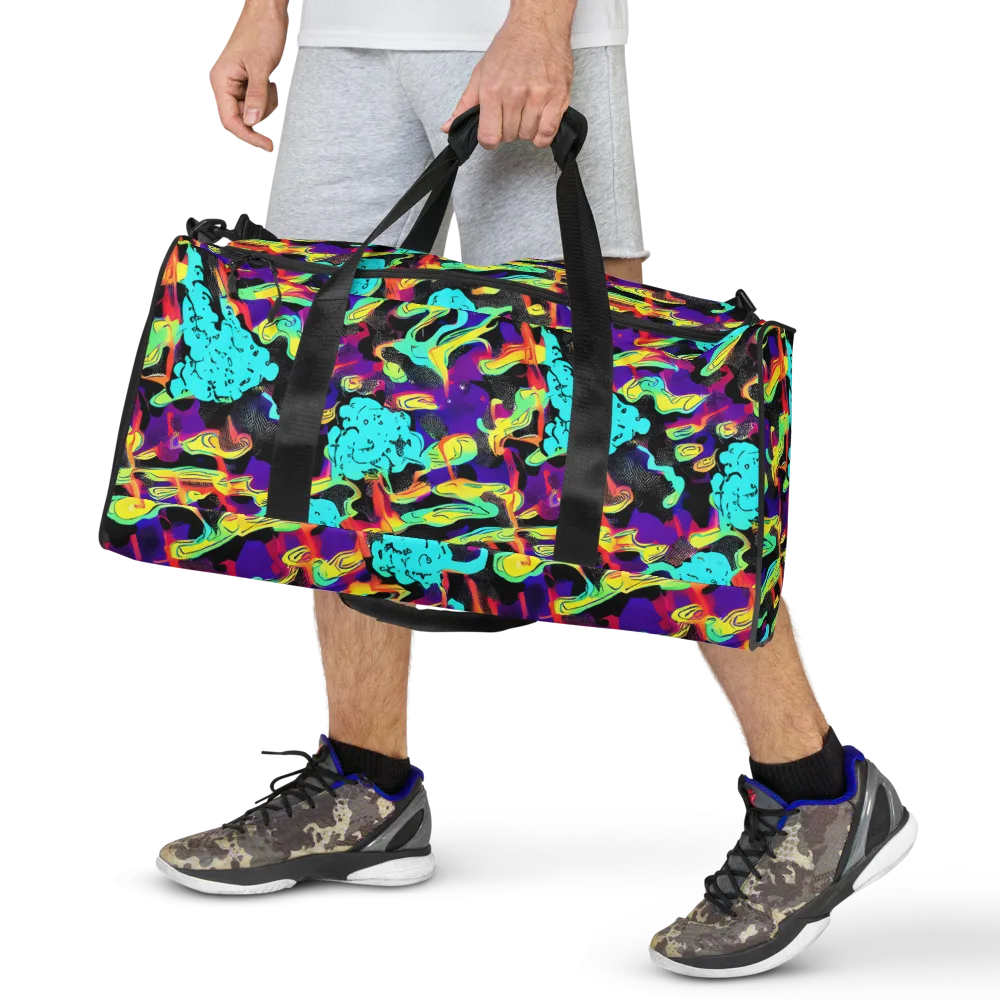 Liquid Firefly on Duffle Bag — Front