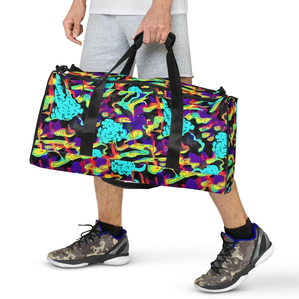 Liquid Firefly on Duffle Bag — Front