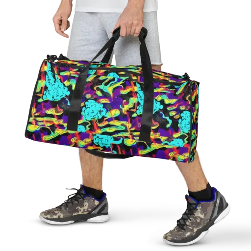 Liquid Firefly on a Duffle Bag
