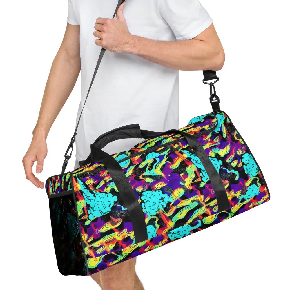 Liquid Firefly on Duffle Bag — Right Front