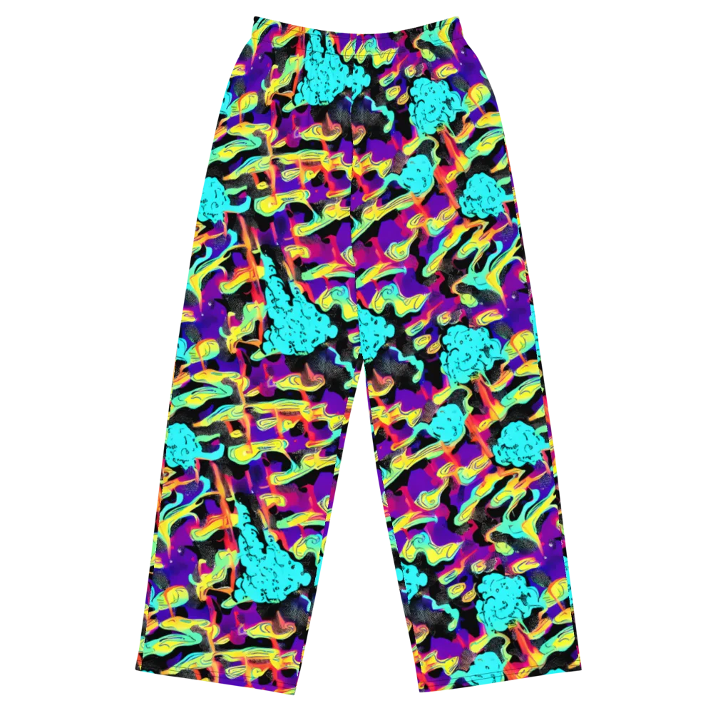 Liquid Firefly on Wide-Leg Pants — Front