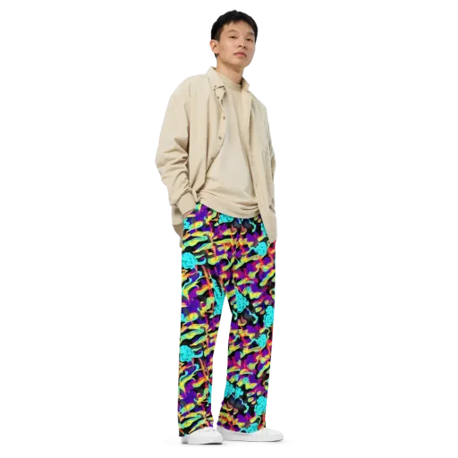 Liquid Firefly on a Wide-Leg Pants