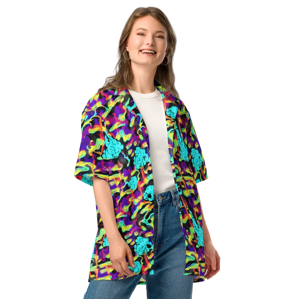 Liquid Firefly on Button Shirt — Front